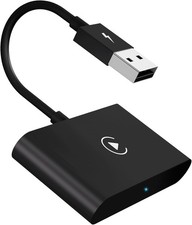 Wireless CarPlay Adapter, 2024 Upgrade CarPlay Wireless Adapter for OEM Wired