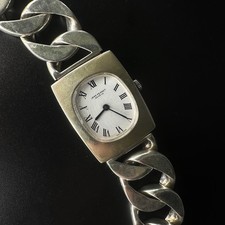 Jean Perret Manual Wind Watch Heavy Silver Watch From 1970s