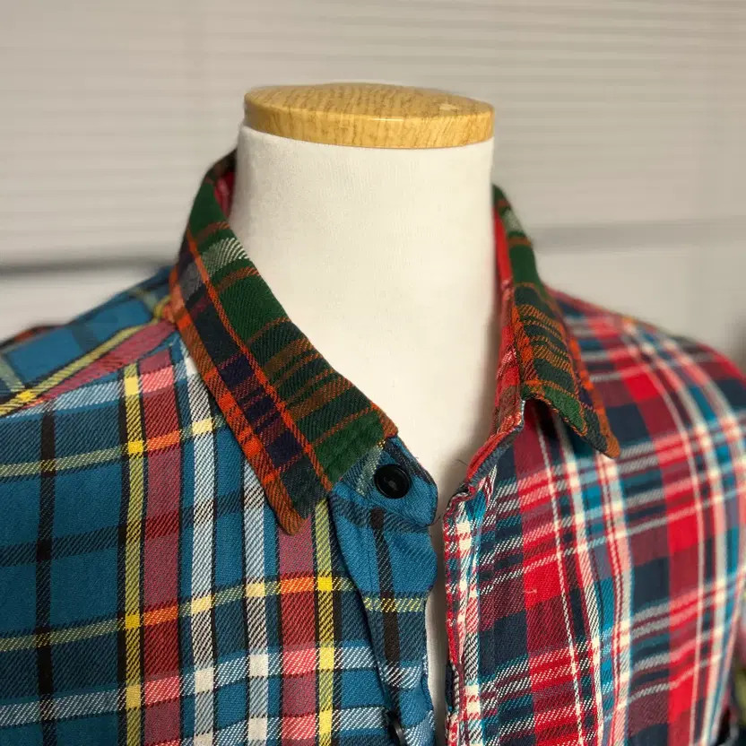 Ralph Lauren Patchwork Flannel Crazy Pattern Shir… - image 1