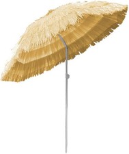  Parasol Garden Patio Beach  Sun Umbrella Sunshade Folding Tilting Beige 