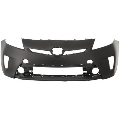 Front Bumper Cover For 2012-2015 Toyota Prius with Fog Lamp Holes Primed