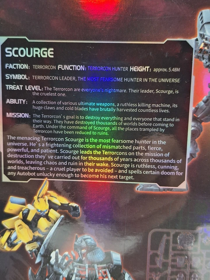 Blokees Transformers Scourge Classic Class Model Kit Figure 75 Piece New Sealed - Image 3 of 4