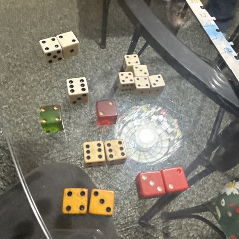 vintage dice lot