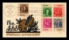 Dr Jim Stamps Frederic Remington Artists Combo First Day Cover Hand Colored