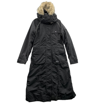 Eous Long Fur Trim Coat Women's Medium Outdoor Parka Gorpcore Winter Cabin Chic