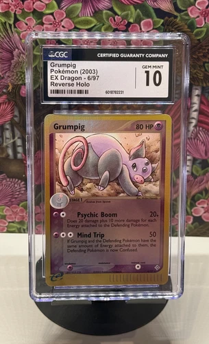 Grumpig EX Dragon 6/97 Reverse Holo 2003 CGC 10