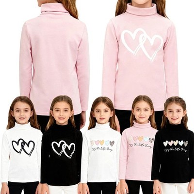 Kids Girls Shirts Underwear Top Base Layer Undershirt Skiing Long Sleeve Sports