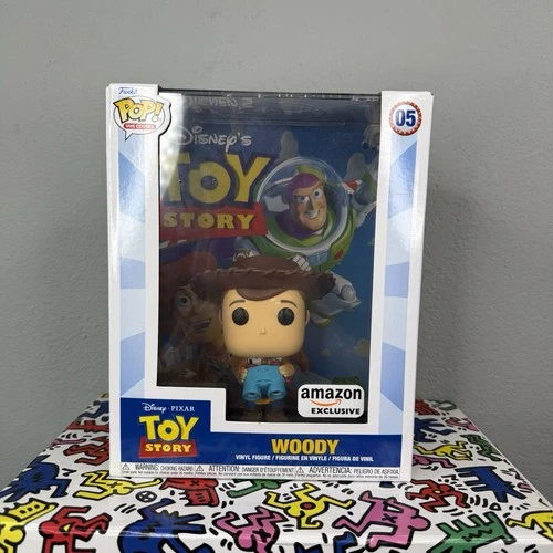 Funko Pop! Small Cover Case: Pixar - Woody - Amazon (Exclusive) #05 Figure
