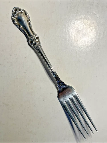 International Sterling Wild Rose Silver Dinner Place Size Fork 7.75 in 47 Grams