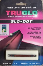TRUGLOW Universal Fiber Optic  Rear Sight For Shotguns! New !