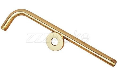 Gold Color Brass Wall Mounted Rain Shower Arm Shower Head Fixed Pipe Zsh102 - Picture 4 of 6