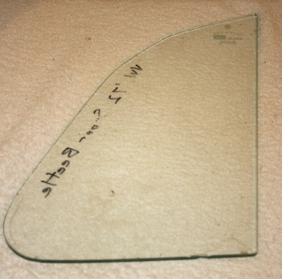 Оригинальное переднее вентиляционное стекло 72 VW Volkswagen Super Beetle подходит для обеих сторон - Изображение 2 из 4