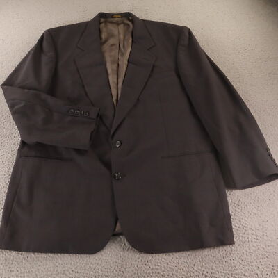 VTG Hopsack Jacket XL XLT 48L Gray 100% Wool Blazer Sport Coat Made in USA