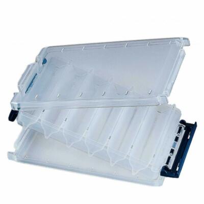 MEIHO Fishing Double Layer Bait Tackle Storage Box Plastic Clear Reversible 120