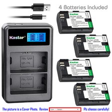 Kastar Battery LCD Dual Charger for Canon LP-E6 LC-E6E Canon EOS 5D Mark III