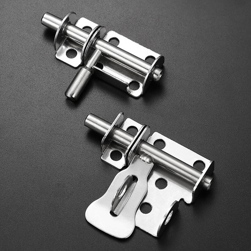 Stainless Steel Door Latch Solid Sliding Bolts Latch Hasp Home Hardware Gate - Afbeelding 2 van 15