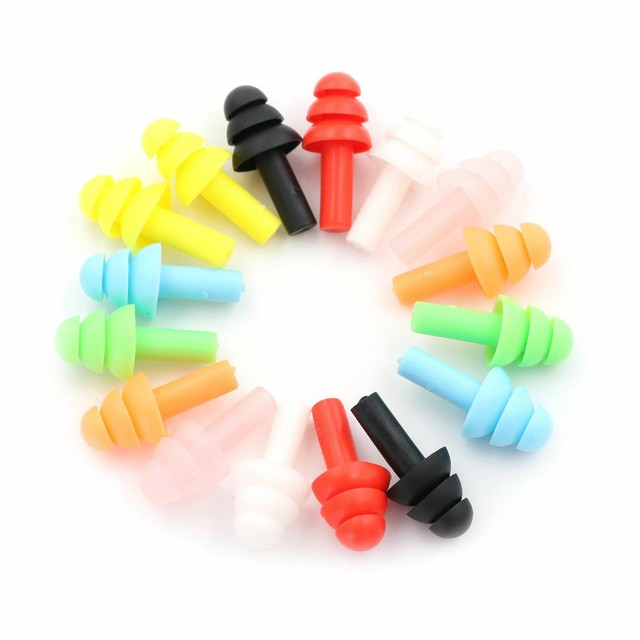 20pcs Soundproof Silicone Ear Plugs Travel Sleeping Study Earbuds AntiNoise eBay