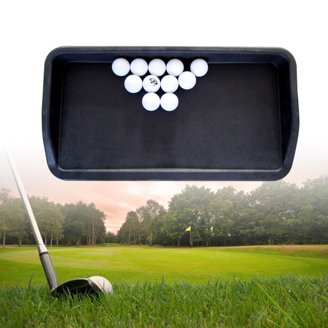 Rubber Golf Ball Tray Box Large Capacity Holding 100 Balls For Swing