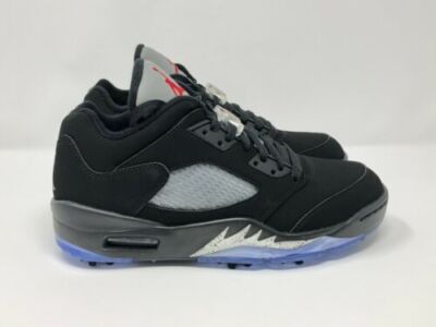 Nike Air Jordan 5 Golf Low Mens 5.5 / Womens 7 Black Metallic CU4523-003 Spikes Buy Air Jordan 5 Low Golf  main image 2