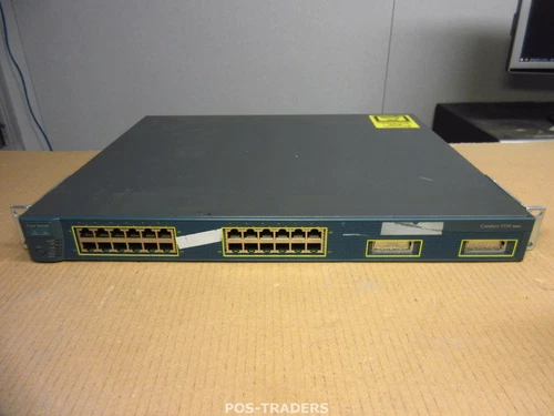 CISCO WS-C3550-24-SMI Ethernet 24x 10/100 ports + 2x 1000BASE-X Switch + EARS