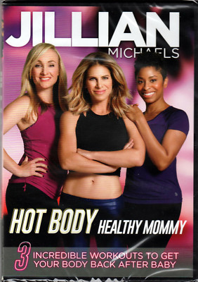 JILLIAN MICHAELS in HOT BODY HEALTHY MOMMY of POSTNATAL WORKOUT & VIDEO on a DVD