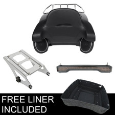 Trunk Backrest + Speakers Mount Light Fit For Harley Electra Glide 14-25 16