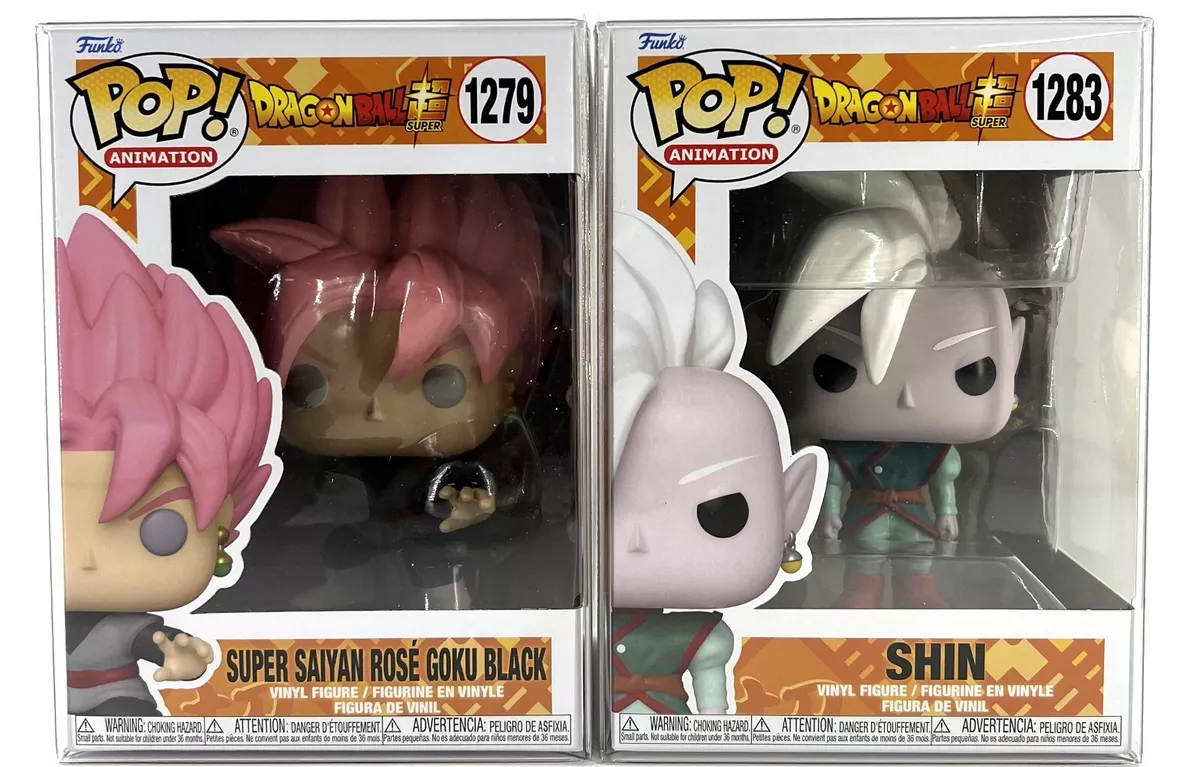 Funko Pop! DBS SS Rose Goku Black #1279 & Shin #1283 Set of 2 w