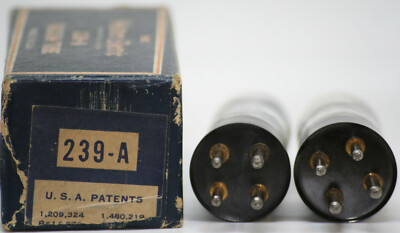 239a western electric vacuum tube valve 239 nos amplifier pair