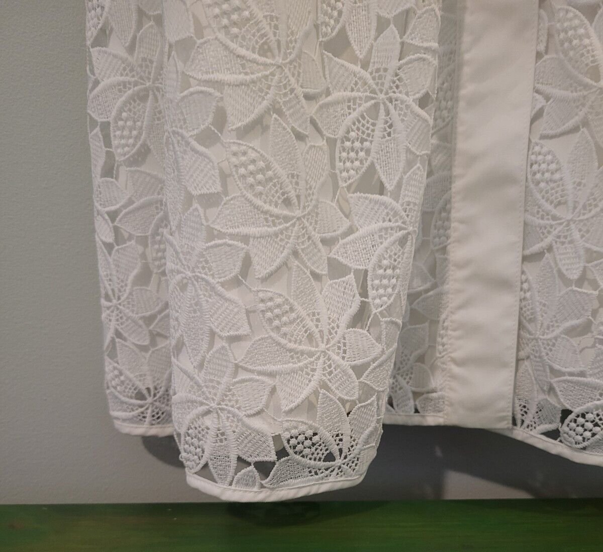 Kate Spade XS 2 New York $468 White Leaf Lace Shirt Dress Summer Spring  Designer | eBay