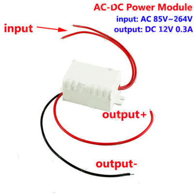 AC-DC85-264V 110V 220V to DC 12V Buck Converter Step Down Module AC Power Supply