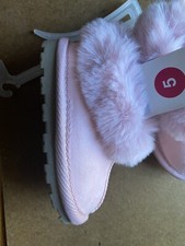 NEW Cat Jack Pink Callie Scuff Boots Moccasin Booties Slippers Toddler Size 5