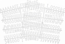 3/4 Inch Letters for Felt Letter Boards, 294 Pieces Including Characters, Number