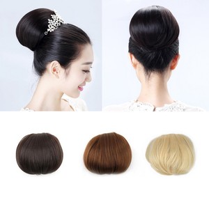 1pcs Straight Synthetic Drawstring Chignon Clip In Hair Bun