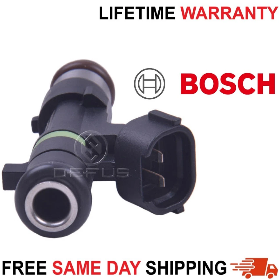 Juego de 4 inyectores de combustible originales Bosch para Nissan Sentra 2007-2012 2,5 L Foto 3 de 4