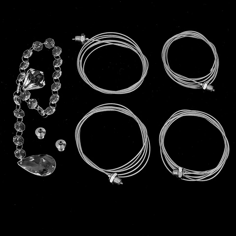 Candelabro de casamento romântico suporte para bolo pendurado cristal suporte para balanço decoração local - Imagem 4 de 4