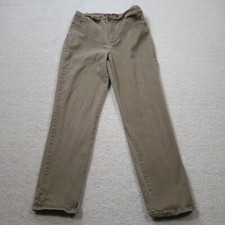 Vintage Gloria Vanderbilt Pants Women's 10 Beige Denim Stretch Jeans SEE PHOTOS