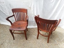 Paire de fauteuils banquier années 30's