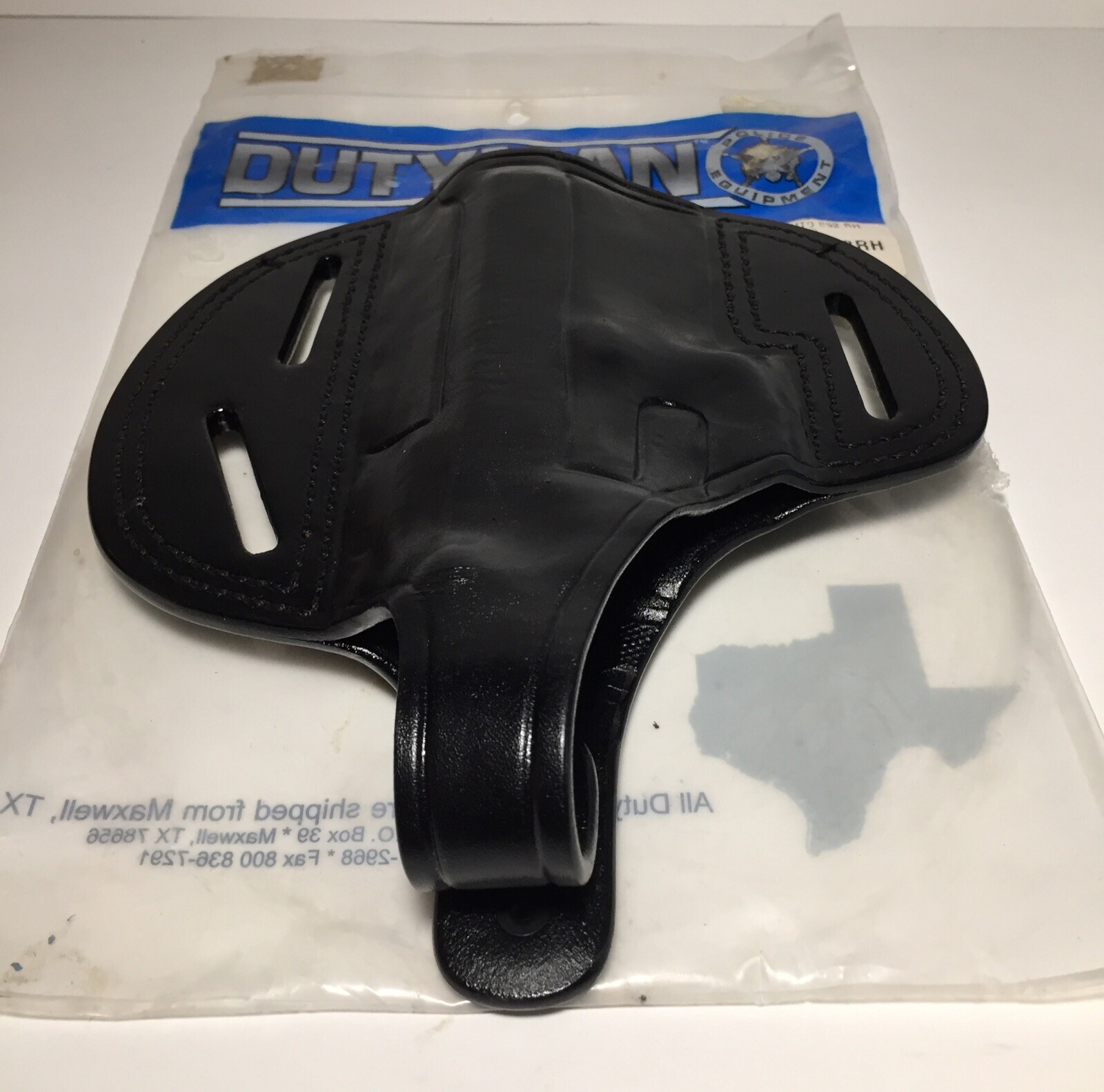 Dutyman Pancake Pistol Holster Black Leather Auto B92 RH 5611BRH