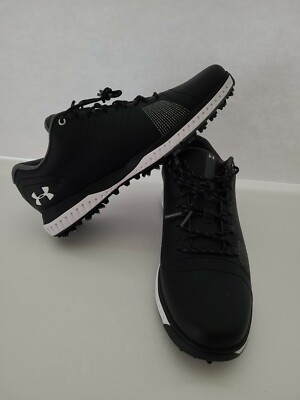 Under Armour Fade RST 3 Men Black White Spiked Golf Shoes 3023330-001 Size 9 NEW Under Armour UA Fade RST 3 Golf Shoes / Cleats 3023330-001  main image 4