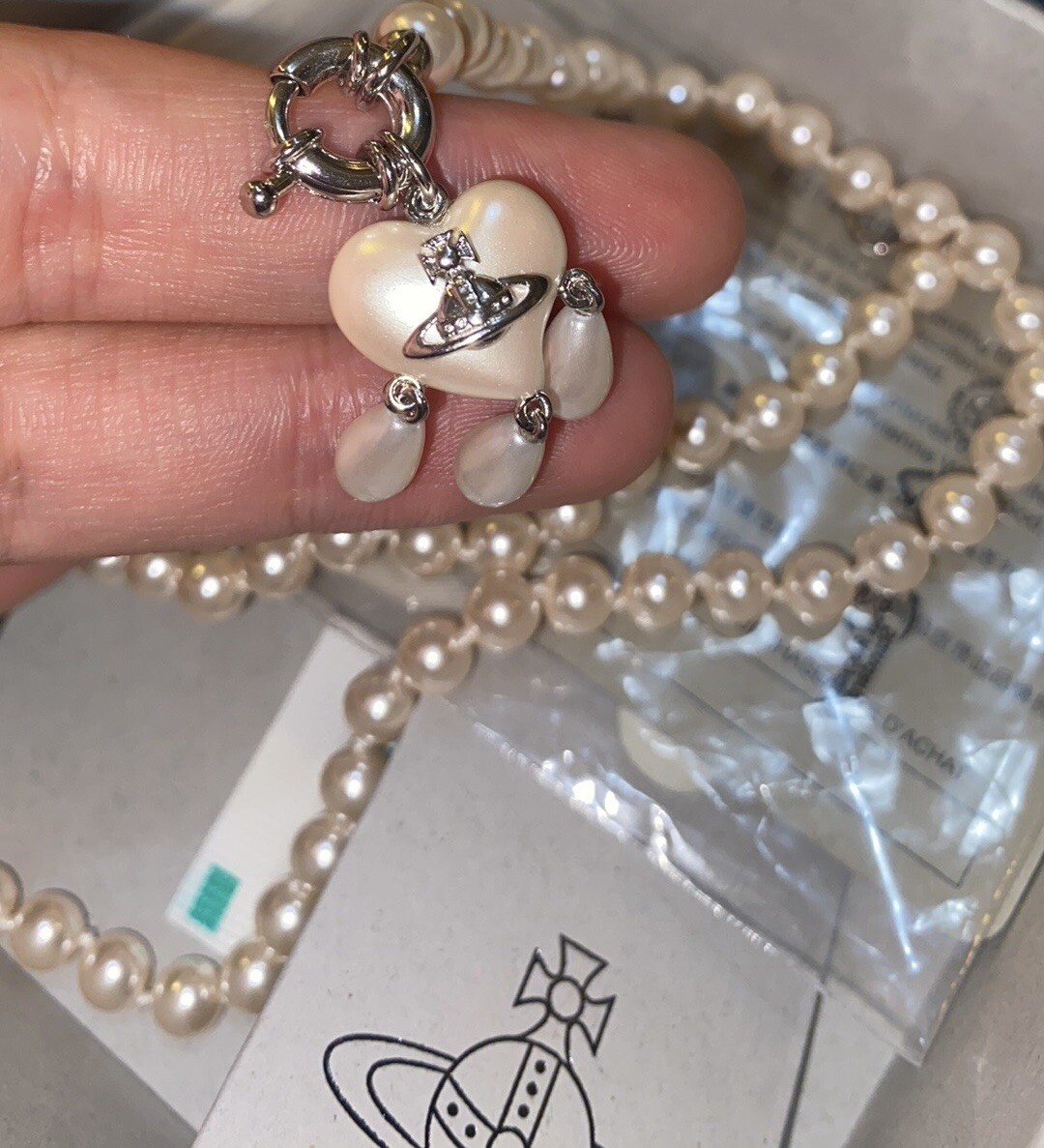 Vivienne Westwood Sheryl Faux-pearl and Brass Necklace | eBay