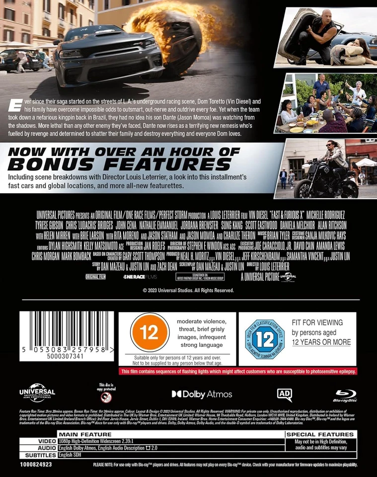 Fast X (Blu-ray) **NEW** - Image 2 of 2