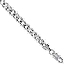 9.5mm Stainless Steel Cuban Curb Link Chain Necklace 20", 24", 30"