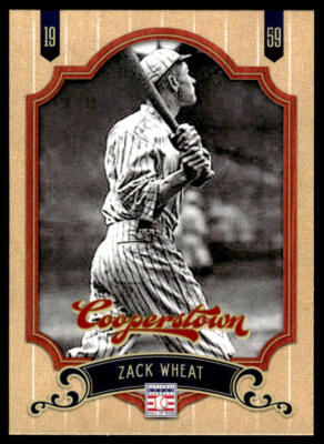 2012 Panini Cooperstown Zack Wheat #65 HOF Brooklyn Dodgers