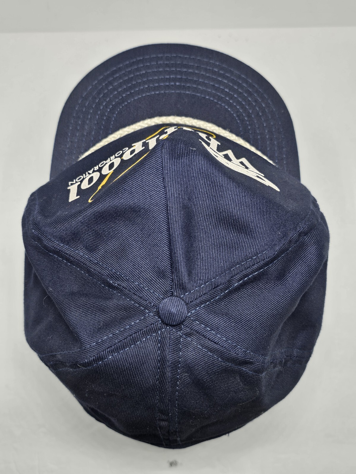 Vintage Whirlpool Corp Hat Blue Trucker Rope Made in USA Adjustable Park Ave TN