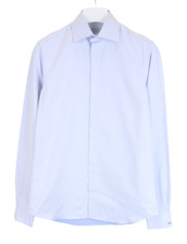 SUITSUPPLY Egyptian Cotton Slim Fit Formal Shirt Men's UK 40L Button Up Blue