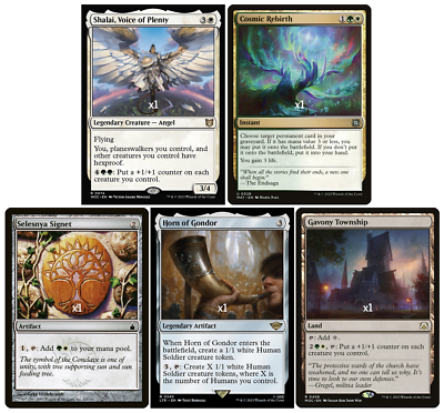 MTG GW Selesnya Sigarda Commander Deck Staples Bundle (5 Cards) MINT