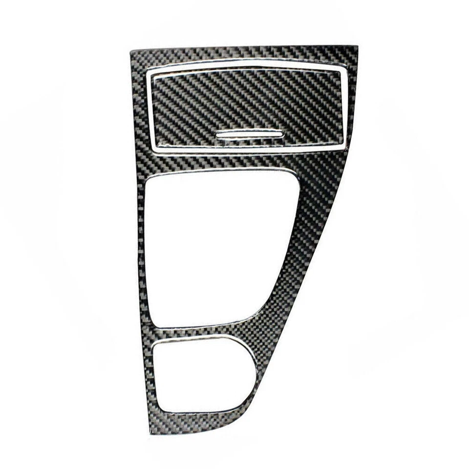 Cubierta del panel de control de cambio de marchas de fibra de carbono de vinilo para Infiniti Q50 Q60 2014-2019 Foto 2 de 4