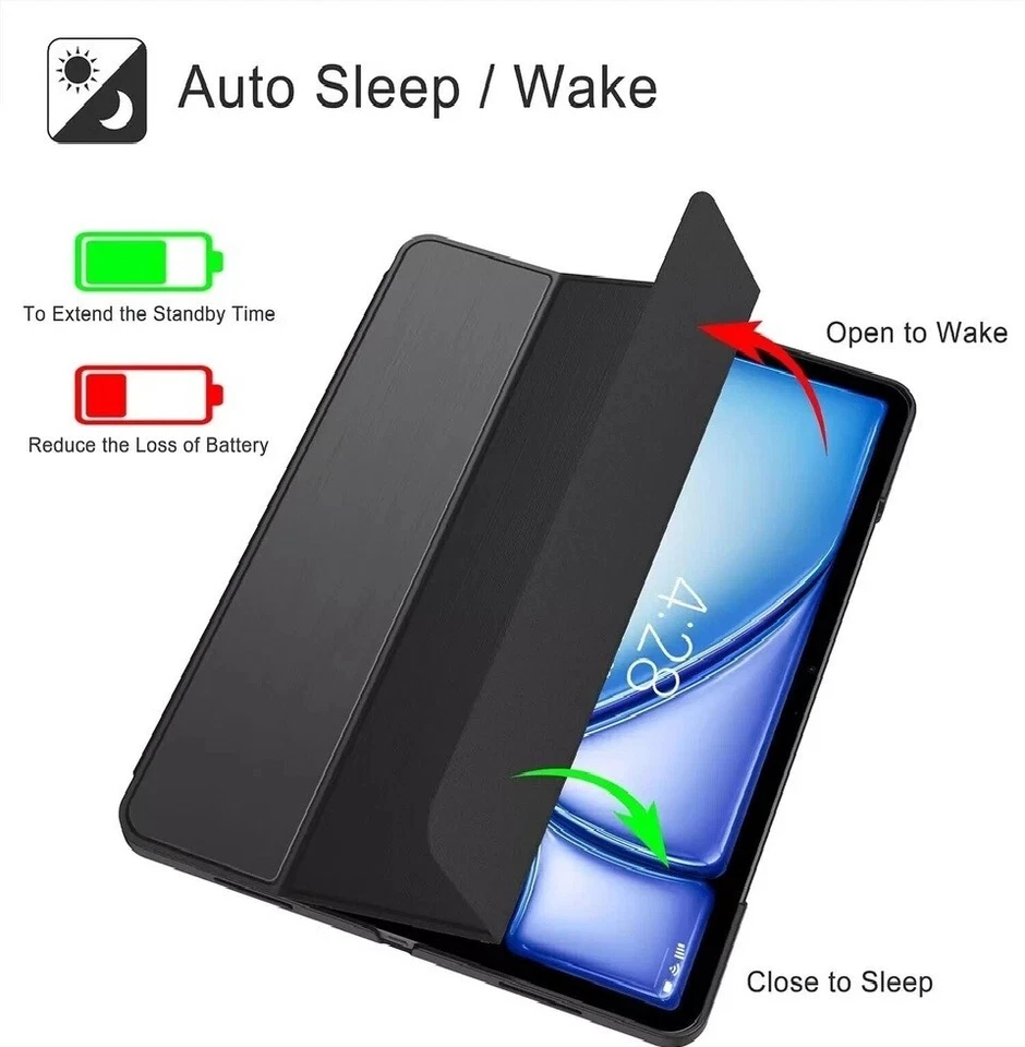 SMART CASE For iPad Pro 12.9" 1st 2nd 4th 5th 6th Generation Leather Stand Cover - Image 3 of 4