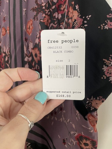 New Free People Sunrise Oblivion Floral Print Maxi Dress - Picture 11 of 11