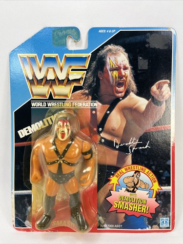 WWF HASBRO Demolition Smash 1990 MOC Blue Card WWE...